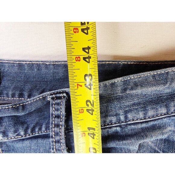 Silver Western Glove Works Size 46X32 Mens Eddie Blue Denim 5 Pocket Logo Jeans - Picture 6 of 11